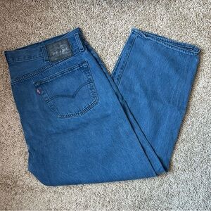 Men’s Levi’s 501 Medium Wash Button Up Fly Original Fit Denim Jeans 46x32 |C62